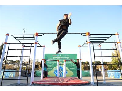 گزارش تصویری «کلیستنیکس» در سومین دوره المپیاد سراسری آمادگی جسمانی و تندرستی در بخش مردان